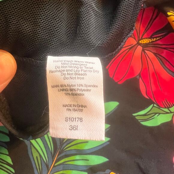 Birdsong TROPIC Underwire Wrap Tankini Swim Top, US 381 Hawaiian Resort Cruise - Picture 3 of 5